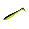 Виброхвосты Narval Choppy Tail 16см цвет 045 (Black Lime) (3шт)