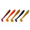 Виброхвосты CF Vibro Fat 3.2" 8см съедобные, цвет МIX121 аромат кальмара (5шт)