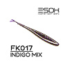 Слаги Esox Фурия 9.8" 25см съедобные, цвет FK017 (Indigo Mix) (2шт)