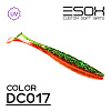 Виброхвосты Esox Gekasa 4" 10,2см съедобные, цвет DC017 (5шт)