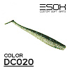 Виброхвосты Esox Tratta 3.5" 8,9см съедобные, цвет DC020 (6шт)