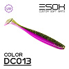 Виброхвосты Esox Sheasy 3.6" 9,2см съедобные, цвет DC013 (5шт)
