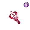 Приманки CF Nimble (рачок) 2.5" 6,5см съедобные, цвет 73 аромат кальмара (7шт)