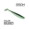 Виброхвосты Esox Gekasa 4" 10,2см съедобные, цвет DC001 (5шт)