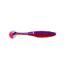 Виброхвосты Zub Wibra 3.5" 9см съедобные, цвет 021 (фиолетовый верх, красный низ) (5шт)