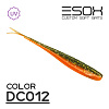Слаги Esox Фурия 4" 10см съедобные, цвет DC012 (5шт)
