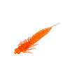 Приманки Zub Larva (личинка стрекозы) 6см съедобные, цвет 250 (морковный, с блестками) (7шт)