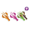 Приманки CF Nimble (рачок) 3.2" 8см съедобные, плавающие, цвет МIX112 аромат кальмара (6шт)