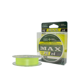Шнур Fish Season MAX X4 135м 0,26мм 15,9кг желтый