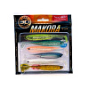 Виброхвосты Lucky John 3D Series Makora Shad Tail 6" 15,2см съедобные, цвет MIX1 (3шт)