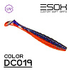 Виброхвосты Esox Gekasa 4" 10,2см съедобные, цвет DC019 (5шт)