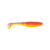 Виброхвосты Zub Wibra 3.5" 9см съедобные, цвет 023 (розовый верх, желтый низ) (5шт)