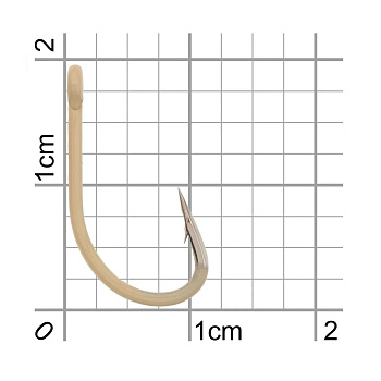 Крючки одинарные карповые BKK Carp Hook Hand Ground №6 кольцо (8шт) (A-BC-0113)