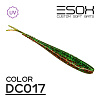 Слаги Esox Фурия 4" 10см съедобные, цвет DC017 (5шт)