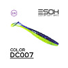 Виброхвосты Esox Gekasa 4" 10,2см съедобные, цвет DC007 (5шт)