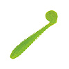 Виброхвосты Mottomo Booster 9,5см съедобные, цвет Chartreuse Glitter (4шт)