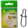 Застежки Fish Season Round Nice №0 9кг (8шт)