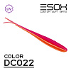 Слаги Esox Фурия 3" 7,6см съедобные, цвет DC022 (6шт)