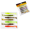 Виброхвосты Lucky John Tioga 2.9" 7,4см съедобные, цвет MIX2 (7шт)