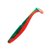 Виброхвосты съедобные Mottomo Zander 10см цвет Red Green (5шт)