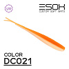 Слаги Esox Фурия 4" 10см съедобные, цвет DC021 (5шт)