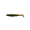 Виброхвосты съедобные Mottomo Zander 8см цвет Rootbeer Pepper Green (6шт)