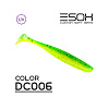 Виброхвосты Esox Sheasy 3.6" 9,2см съедобные, цвет DC006 (5шт)