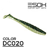 Виброхвосты Esox Gekasa 4" 10,2см съедобные, цвет DC020 (5шт)