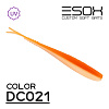 Слаги Esox Фурия 5.9" 15см съедобные, цвет DC021 (4шт)