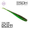 Слаги Esox Фурия 4" 10см съедобные, цвет DC011 (5шт)