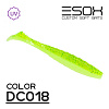 Виброхвосты Esox Gekasa 4" 10,2см съедобные, цвет DC018 (5шт)