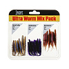 Слаги Lucky John Ultraworm (червь) 2" 5см съедобные, цвет MIX3 (30шт)