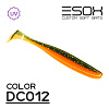 Виброхвосты Esox Sheasy 3.6" 9,2см съедобные, цвет DC012 (5шт)