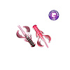 Приманки CF Nimble (рачок) 2.5" 6,5см съедобные, цвет 23d аромат кальмара (7шт)