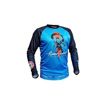 Футболка джерси Narval Volga Baits River Dance Blue & Black р.54