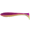 Виброхвосты Keitech Swing Impact Fat 3.8" 9,7см съедобные, цвет Grape Shad (6шт)