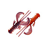 Приманки CF Nimble (рачок) 4" 10см съедобные, цвет 98d аромат кальмара (5шт)