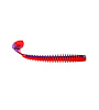 Виброхвосты Zub Swing 3.4" 8,7см съедобные, цвет 021 (фиолетовый верх, красный низ) (5шт)