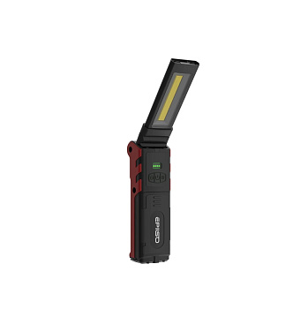 Фонарь карманный Epilso EPF-320 (5W COB + 3LED x2, 3.7V 2.2Ah, 5В (USB), пластик/резина, 2 аккум. 1)