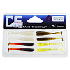 Виброхвосты CF Nano Minnow 2.2" 5,5см съедобные, цвет MIX70 аромат кальмара (8шт)