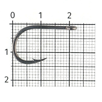 Крючки одинарные BKK Wide Gape №1 кольцо (10шт) (A-BC-0334)