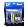 Виброхвосты CF Nano Minnow 1.6" 4см съедобные, цвет MIX48 аромат кальмара (8шт)