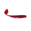Виброхвосты Zub Shad 3" 7,5см съедобные, цвет 021 (фиолетовый верх, красный низ) (6шт)