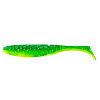 Виброхвосты Allvega Power Swim 10см 9гр съедобные, цвет salad green silver flake (4шт)