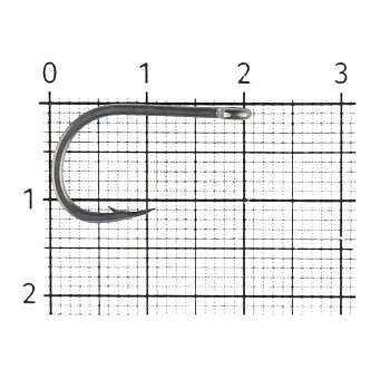 Крючки одинарные BKK Wide Gape №2 кольцо (10шт) (A-BC-0333)