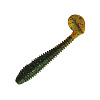 Виброхвосты Mottomo Booster 9,5см съедобные, цвет Rootbeer Pepper Green (4шт)