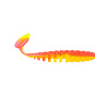 Виброхвосты Zub Shad 3" 7,5см съедобные, цвет 023 (розовый верх, желтый низ) (6шт)